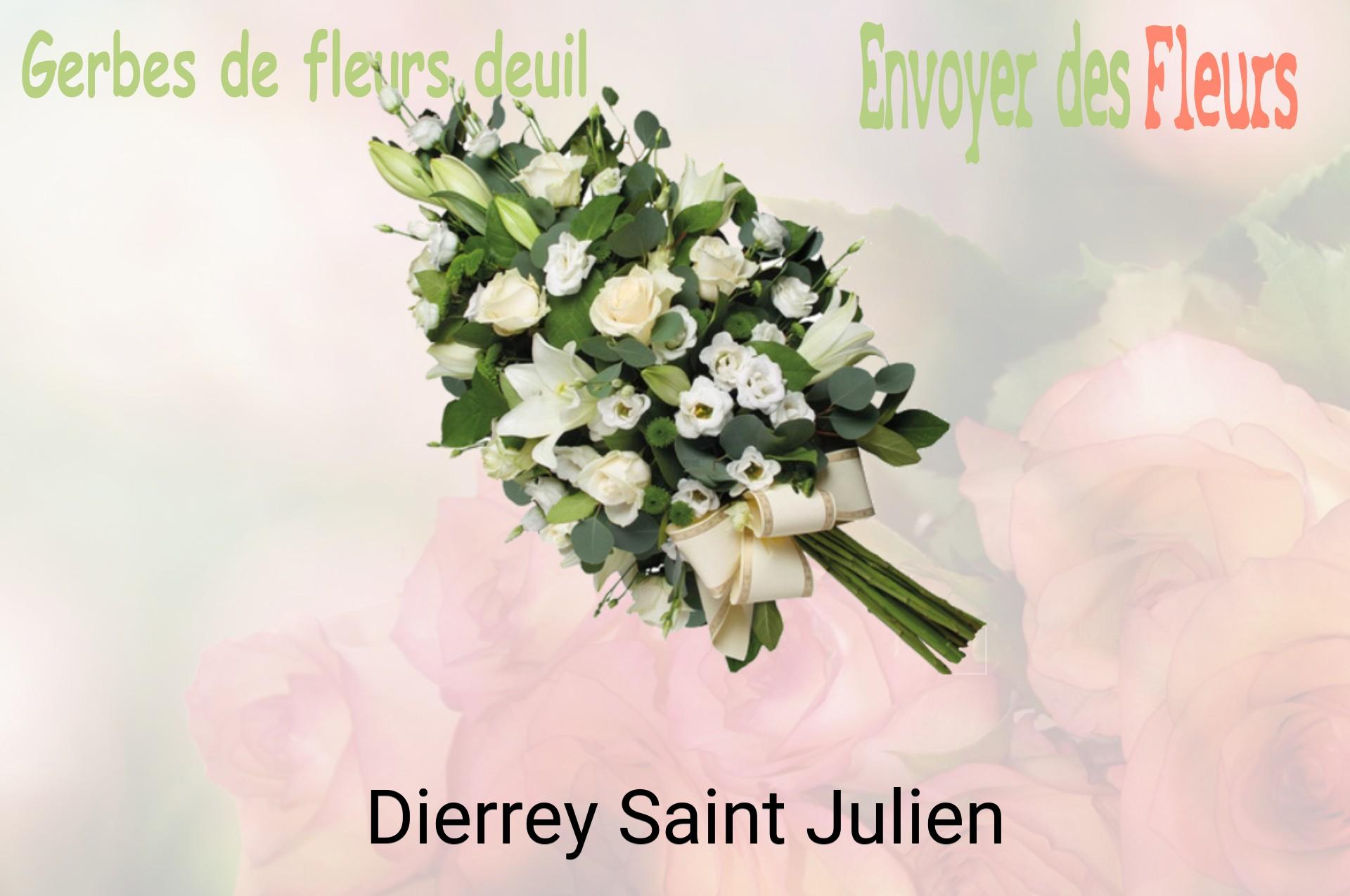 Gerbe de fleurs de deuil livrée à Dierrey-Saint-Julien